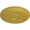 Ekena Millwork Caputo Ceiling Medallion (Fits Canopies up to 6"), Hand-Painted Rich Gold, 24 1/4"OD x 1 1/2"P CM24CARGS - alternate 4
